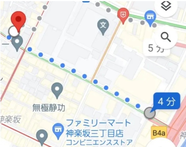 最寄駅からの神楽坂キャバクラ『うさぎ』への最短ルート
